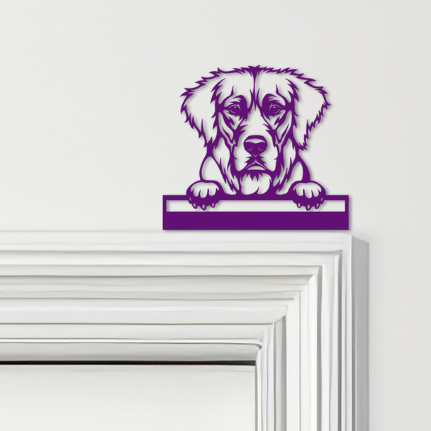 Door Topper Golden Retriever Dog Various Colours Top Of Door Frame Decor Sign