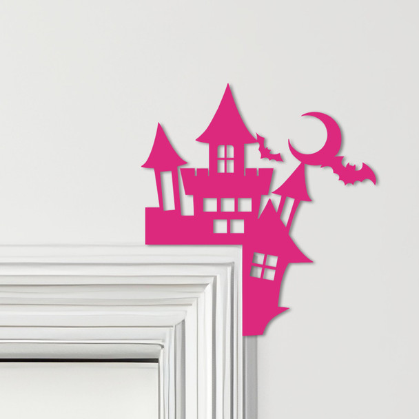 Door Topper Halloween Decor House With Bats Various Colours Frame Decor Sign