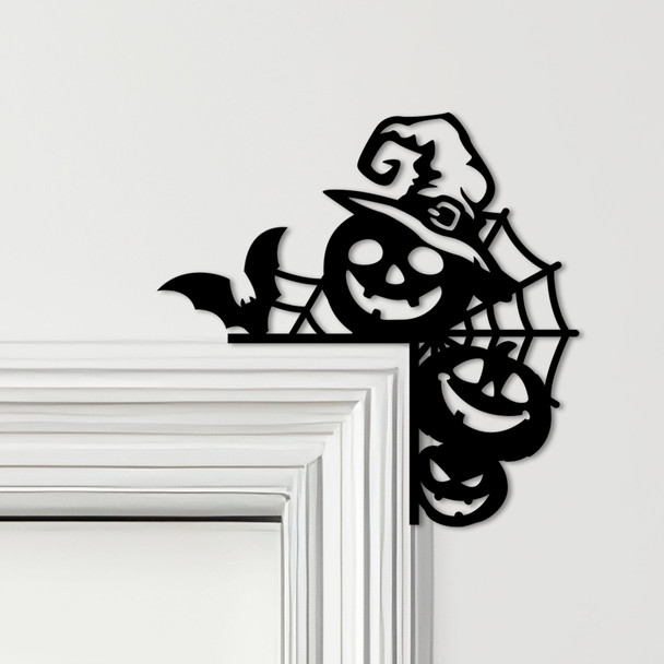 Door Topper Halloween Decor Pumpkin Various Colours Top Of Door Decorative Sign