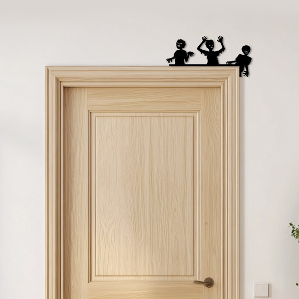 Door Topper Halloween Decor Scary Zombies Various Colours Decorative Sign