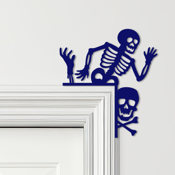 Door Topper Halloween Decor Skeletons Various Colours Decorative Sign