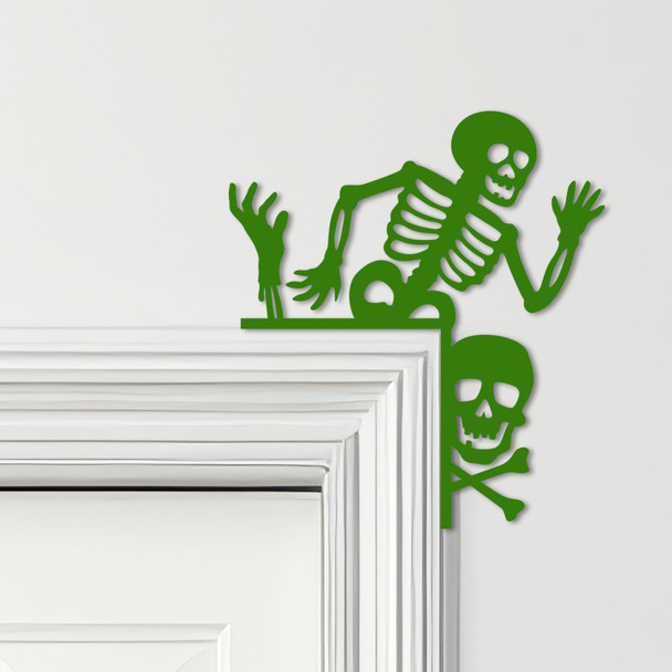Door Topper Halloween Decor Skeletons Various Colours Decorative Sign