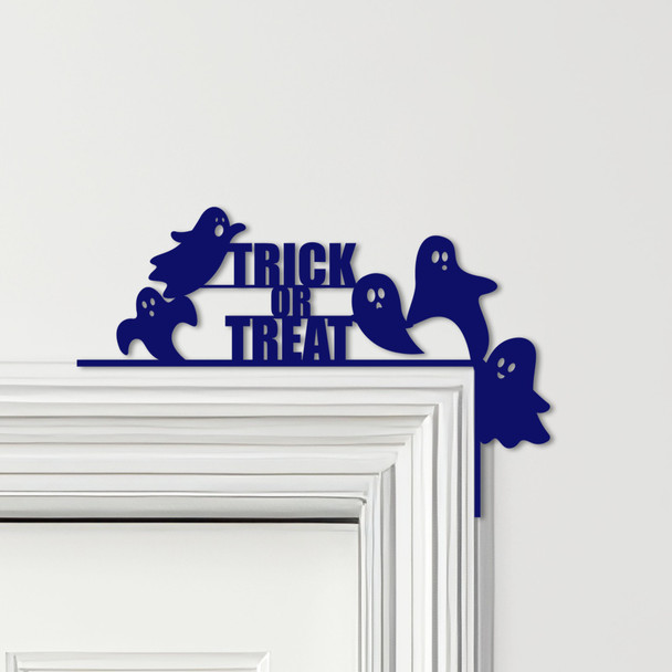 Door Topper Halloween Decor Trick Or Treat Ghosts Various Colours Decor Sign