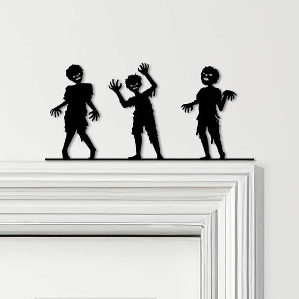 Door Topper Halloween Decor Zombies Various Colours Top Of Door Decorative Sign