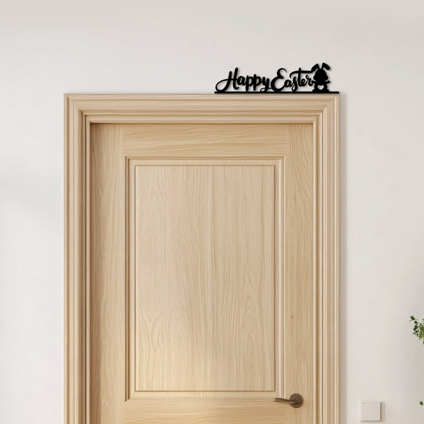 Door Topper Happy Easter Decor Bunny Various Colours Top Of Door Decorative Sign