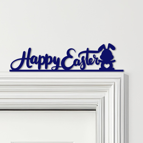 Door Topper Happy Easter Decor Bunny Various Colours Top Of Door Decorative Sign