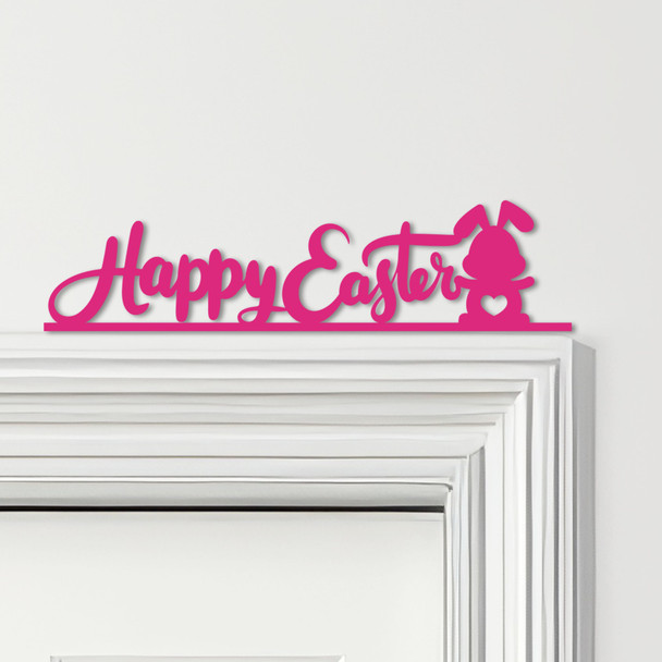 Door Topper Happy Easter Decor Bunny Various Colours Top Of Door Decorative Sign