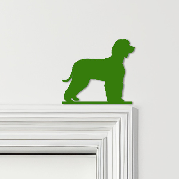 Door Topper Irish Water Spaniel Dog Various Colours Top Of Door Decorative Sign