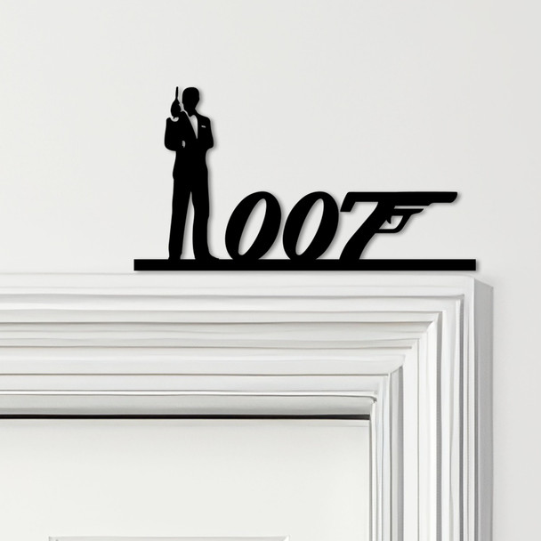 Door Topper James Bond 007 Various Colours Top Of Door Frame Decorative Sign