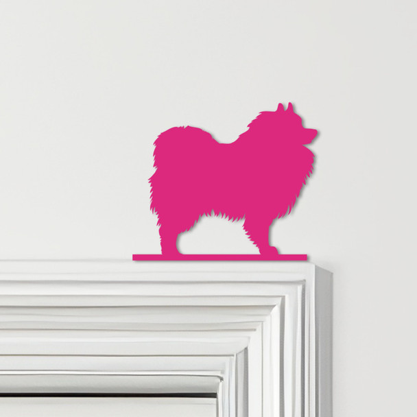 Door Topper Keeshond Dog Various Colours Top Of Door Frame Decorative Sign