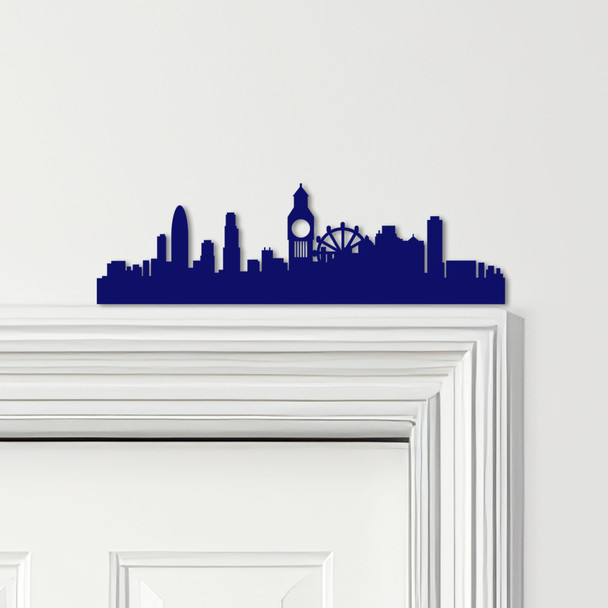 Door Topper London Skyline City Various Colours Top Of Door Frame Decor Sign