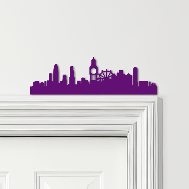 Door Topper London Skyline City Various Colours Top Of Door Frame Decor Sign