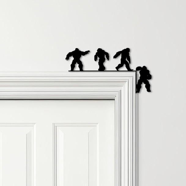 Door Topper Bigfoot Various Colours Top Of Door Frame Decorative Sign