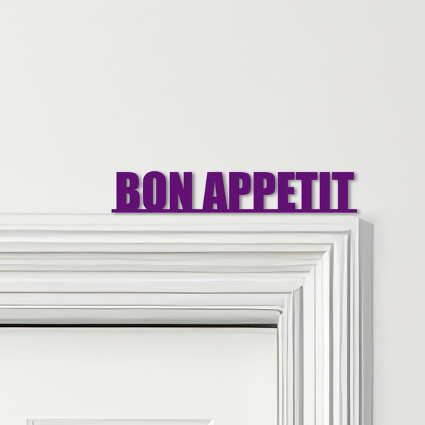 Door Topper Bon Appetit Kitchen Decor Quote Various Colours Frame Decor Sign