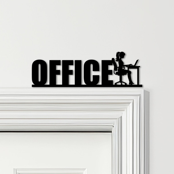 Door Topper Office Decor Lettering Desk Women Various Colours Frame Decor Sign