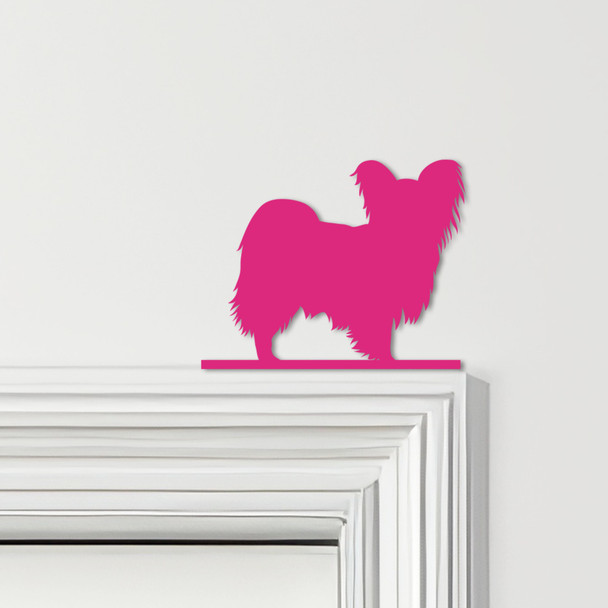 Door Topper Papillon Dog Various Colours Top Of Door Frame Decorative Sign