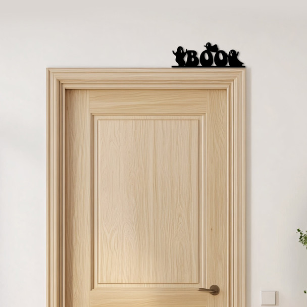 Door Topper Boo Ghosts Halloween Decor Various Colours Decorative Sign