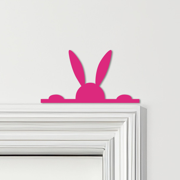 Door Topper Peeking Bunny Various Colours Top Of Door Frame Decorative Sign