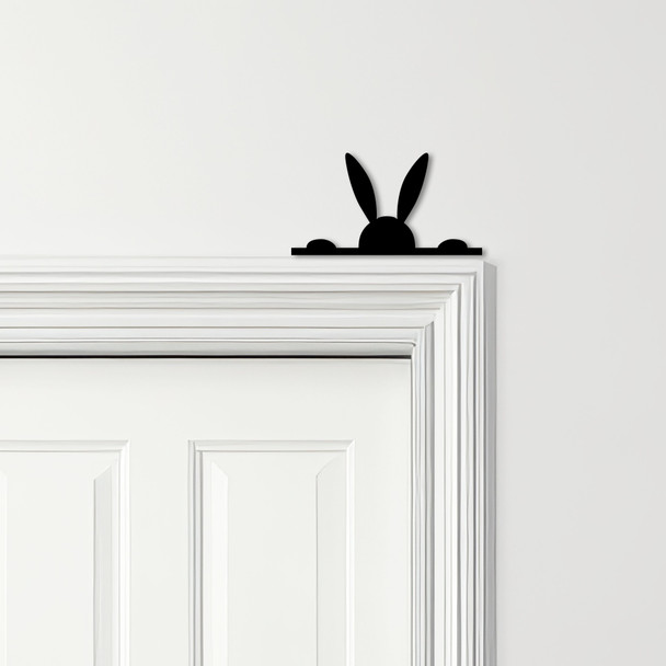 Door Topper Peeking Bunny Various Colours Top Of Door Frame Decorative Sign