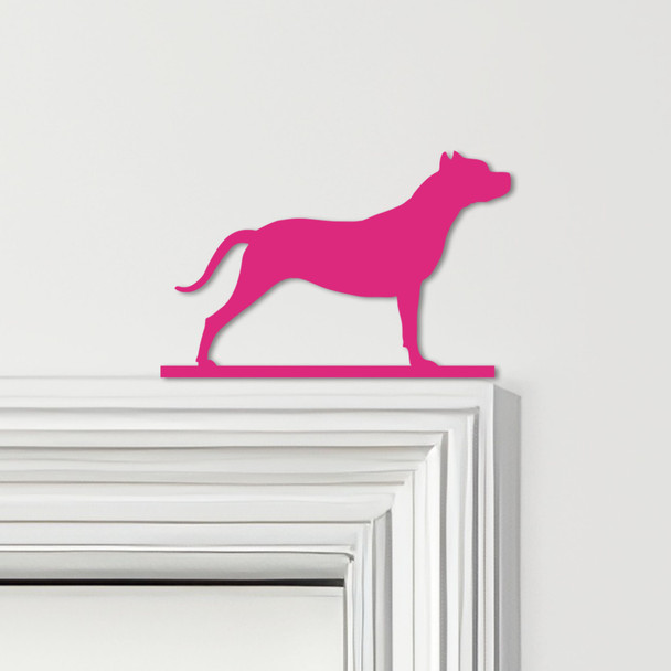 Door Topper Pitbull Dog Various Colours Top Of Door Frame Decorative Sign
