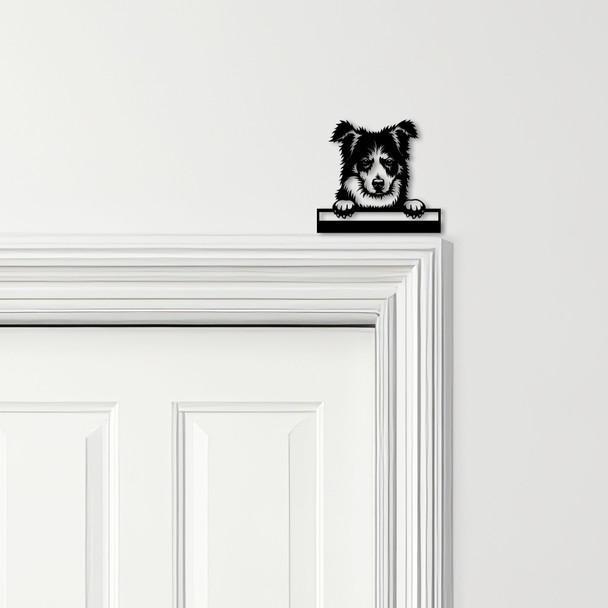 Door Topper Border Collie Dog Various Colours Top Of Door Frame Decorative Sign