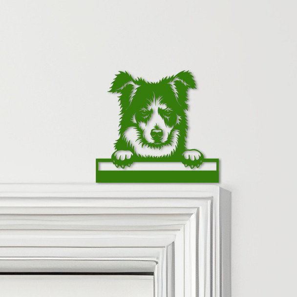Door Topper Border Collie Dog Various Colours Top Of Door Frame Decorative Sign