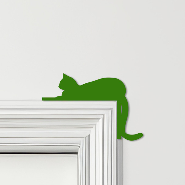 Door Topper Relaxing Cat Various Colours Top Of Door Frame Decorative Sign