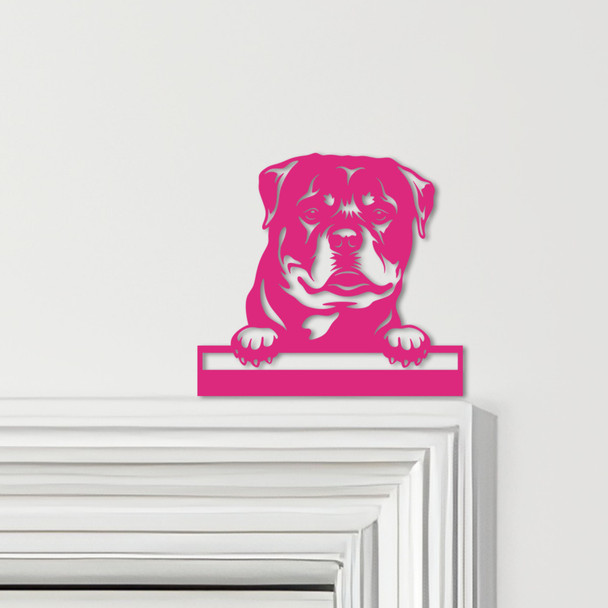 Door Topper Rottweiler Dog Various Colours Top Of Door Frame Decorative Sign