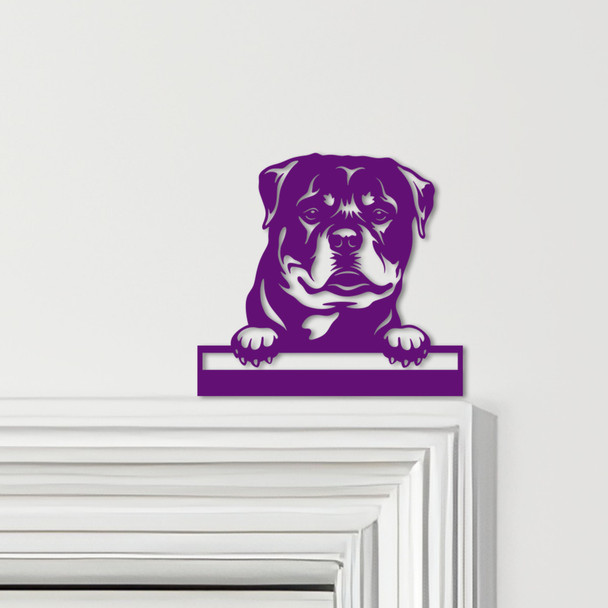 Door Topper Rottweiler Dog Various Colours Top Of Door Frame Decorative Sign