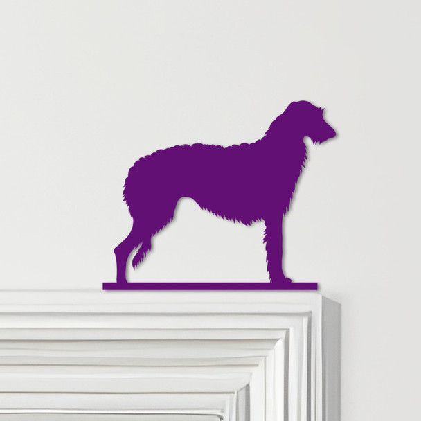 Door Topper Scottish Deerhound Dog Various Colours Top Of Door Decorative Sign