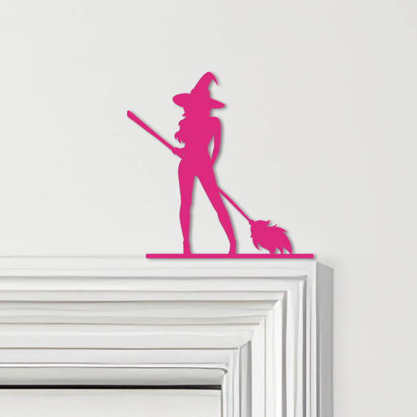 Door Topper Sexy Witch Halloween Decor Various Colours Decorative Sign