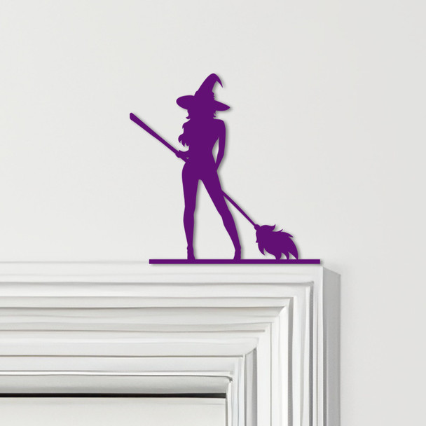 Door Topper Sexy Witch Halloween Decor Various Colours Decorative Sign