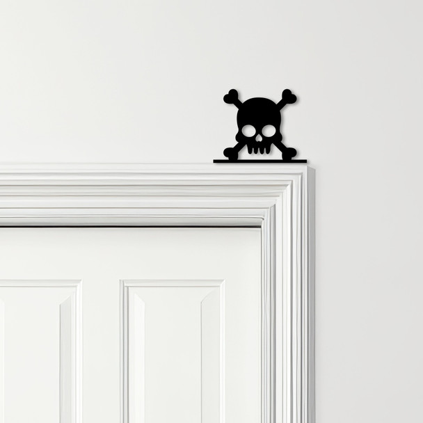 Door Topper Skull Gothic Halloween Decor Various Colours Decorative Sign