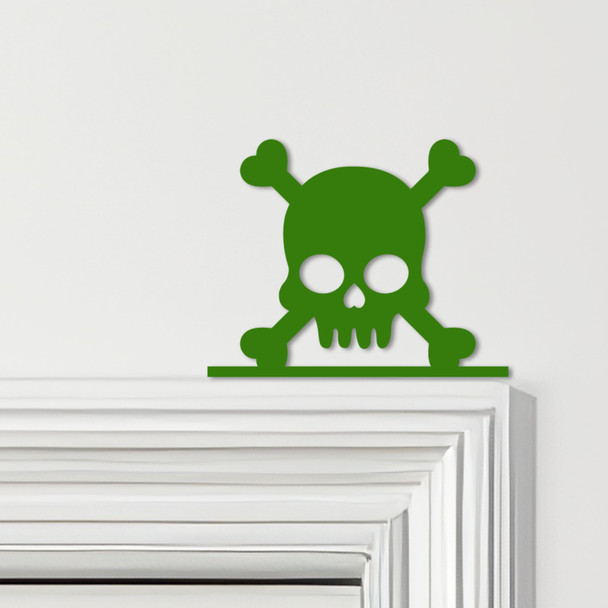 Door Topper Skull Gothic Halloween Decor Various Colours Decorative Sign