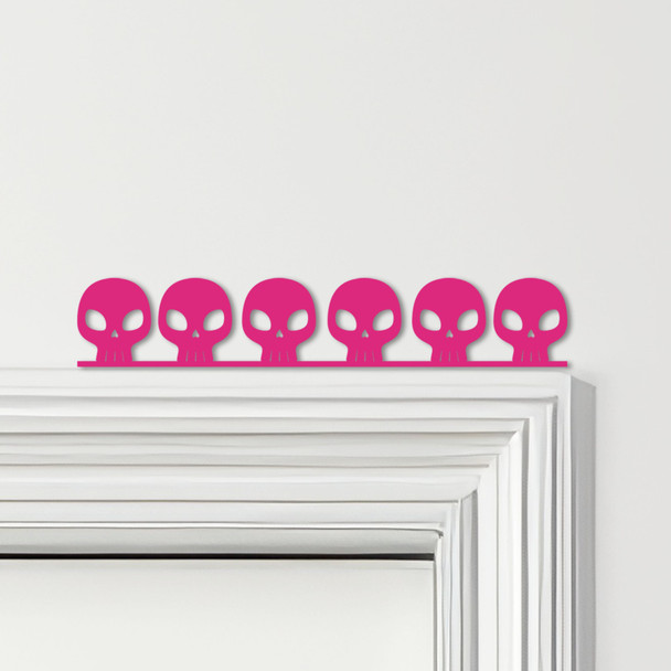 Door Topper Skulls Gothic Halloween Decor Various Colours Decorative Sign