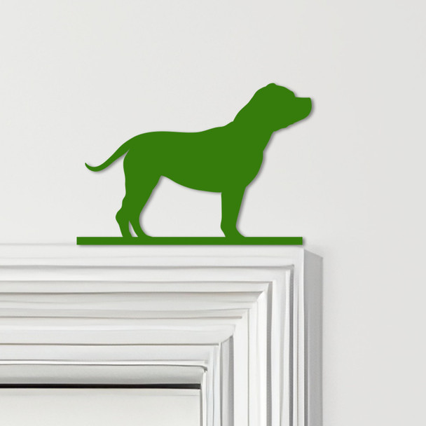 Door Topper Staffordshire Bull Terrier Dog Various Colours Frame Decor Sign