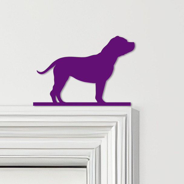 Door Topper Staffordshire Bull Terrier Dog Various Colours Frame Decor Sign