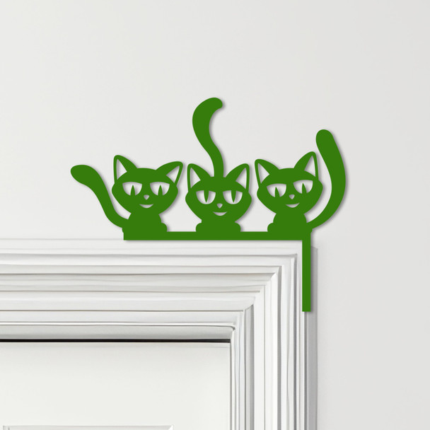 Door Topper Cartoon Cats Various Colours Top Of Door Frame Decorative Sign