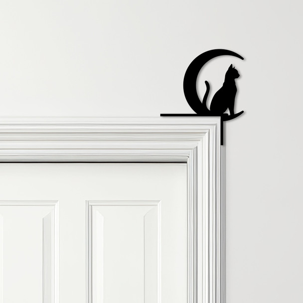 Door Topper Cat Moon Various Colours Top Of Door Frame Decorative Sign