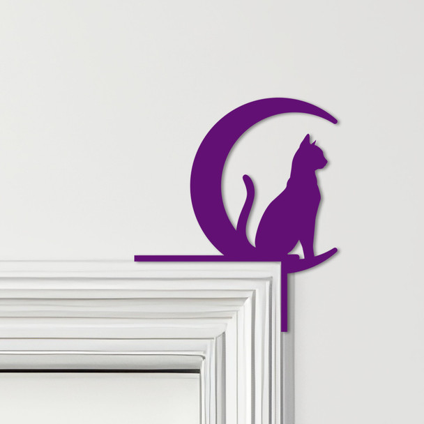Door Topper Cat Moon Various Colours Top Of Door Frame Decorative Sign