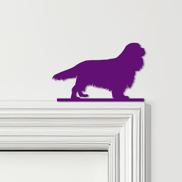 Door Topper Cavalier King Charles Spaniel Dog Various Colours Frame Decor Sign