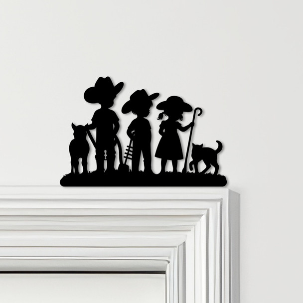 Door Topper Children Farm Animals Kids Room Decor Various Colours Decor Sign