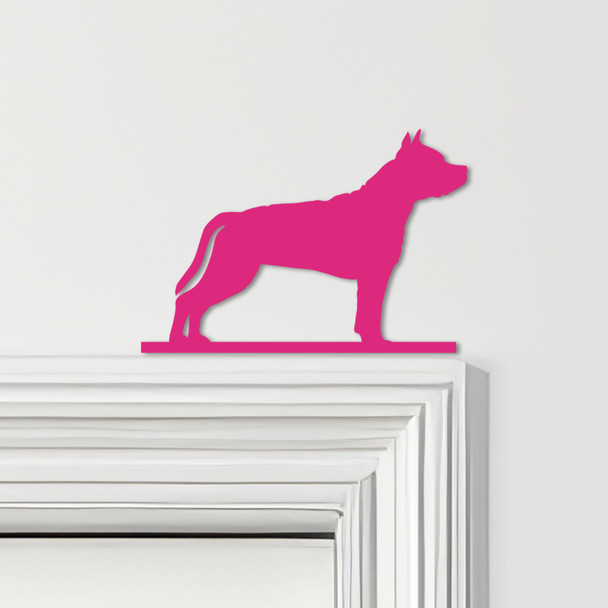 Door Topper American Staffordshire Terrier Dog Various Colours Decorative Sign