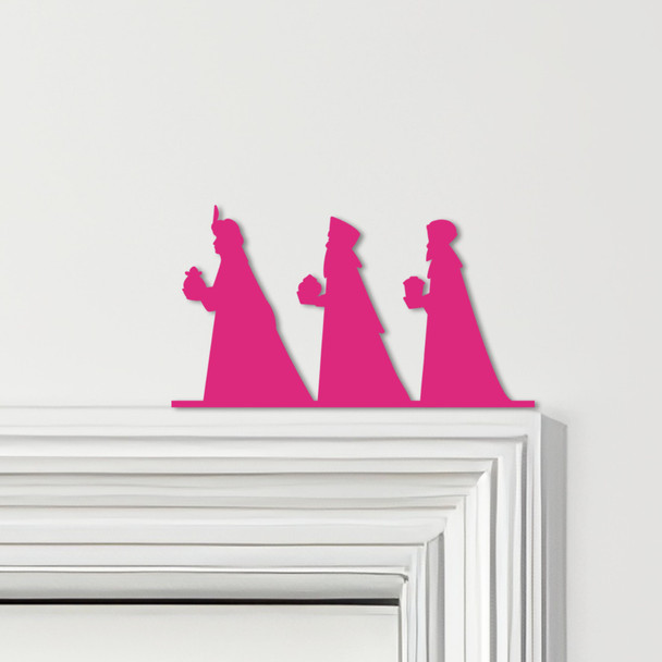 Door Topper Christmas Decor Nativity 3 Kings Various Colours Frame Decor Sign