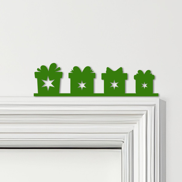 Door Topper Christmas Decor Presents Stars Various Colours Frame Decor Sign