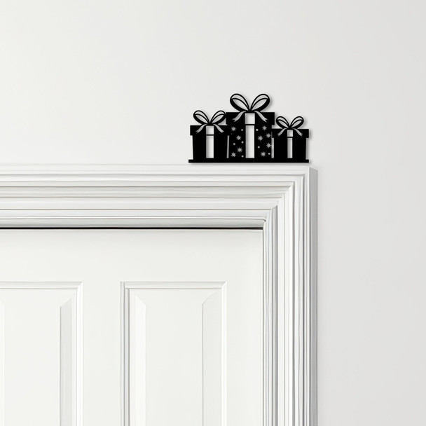Door Topper Christmas Decor Presents Various Colours Top Of Door Decorative Sign