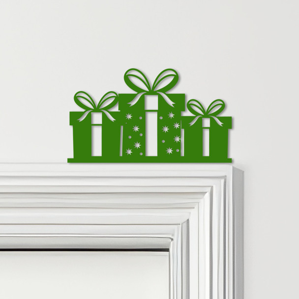 Door Topper Christmas Decor Presents Various Colours Top Of Door Decorative Sign