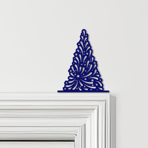 Door Topper Christmas Decor Tree Stars Various Colours Decorative Sign