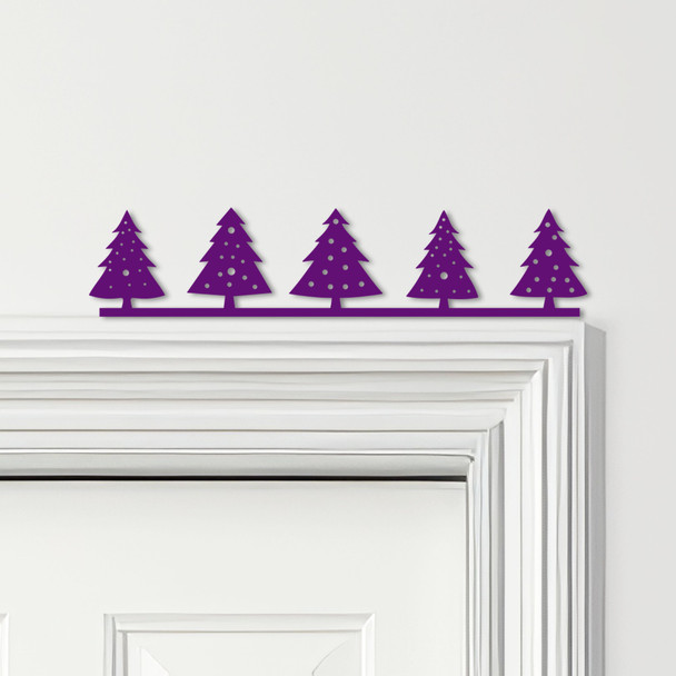 Door Topper Christmas Decor Trees Various Colours Top Of Door Frame Decor Sign