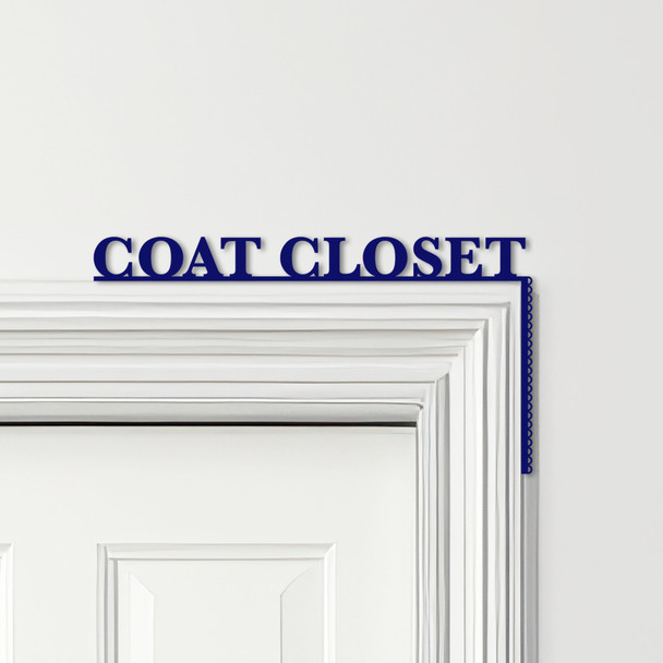 Door Topper Coat Closet Hallway Decor Various Colours Decorative Sign